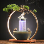 Lucky Flowing Water Ornaments Fortune Fountain Circulation Home Office Living Room Opening up Housewarming Gifts.jpg